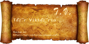 Tér Viktória névjegykártya