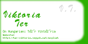 viktoria ter business card